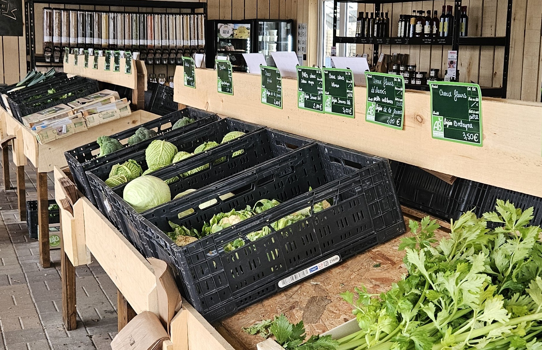 Illustration de l’expérience Vente directe de légumes bios de saison et miel