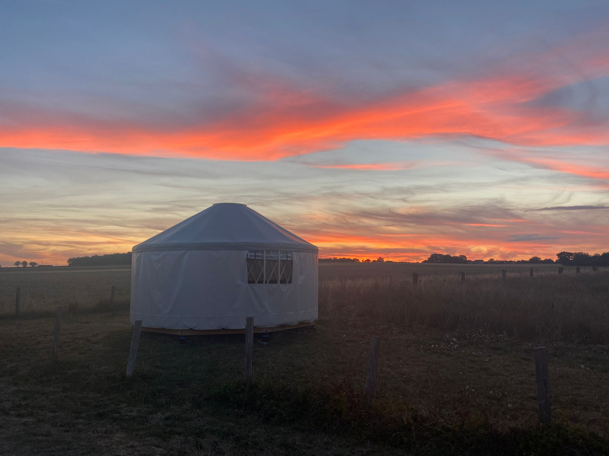 Yourte à la ferme