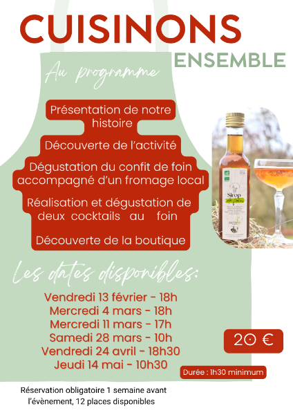 Atelier découverte du foin culinaire